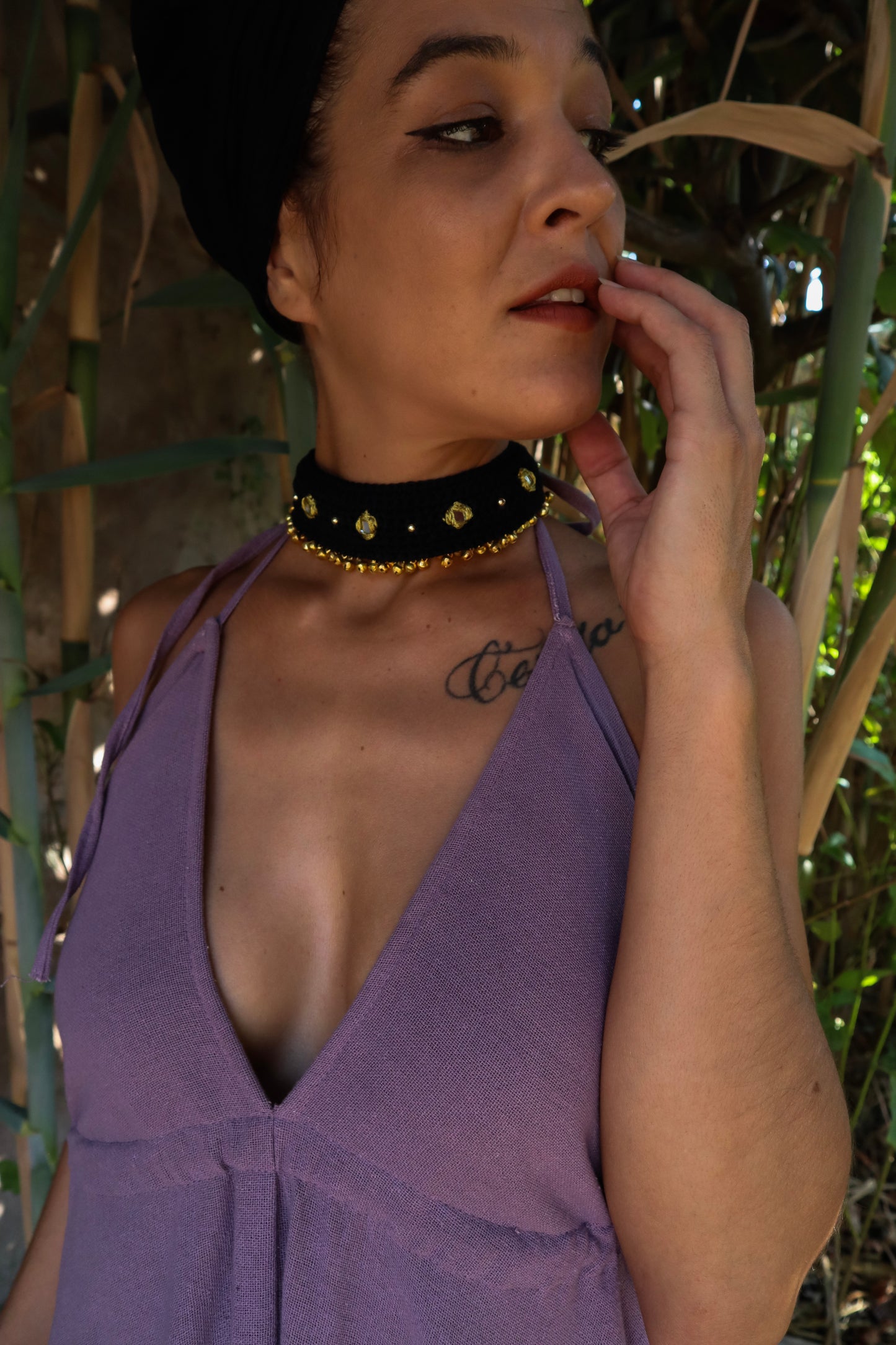 Collar Gargantilla de Ganchillo hecho a mano con amor Das