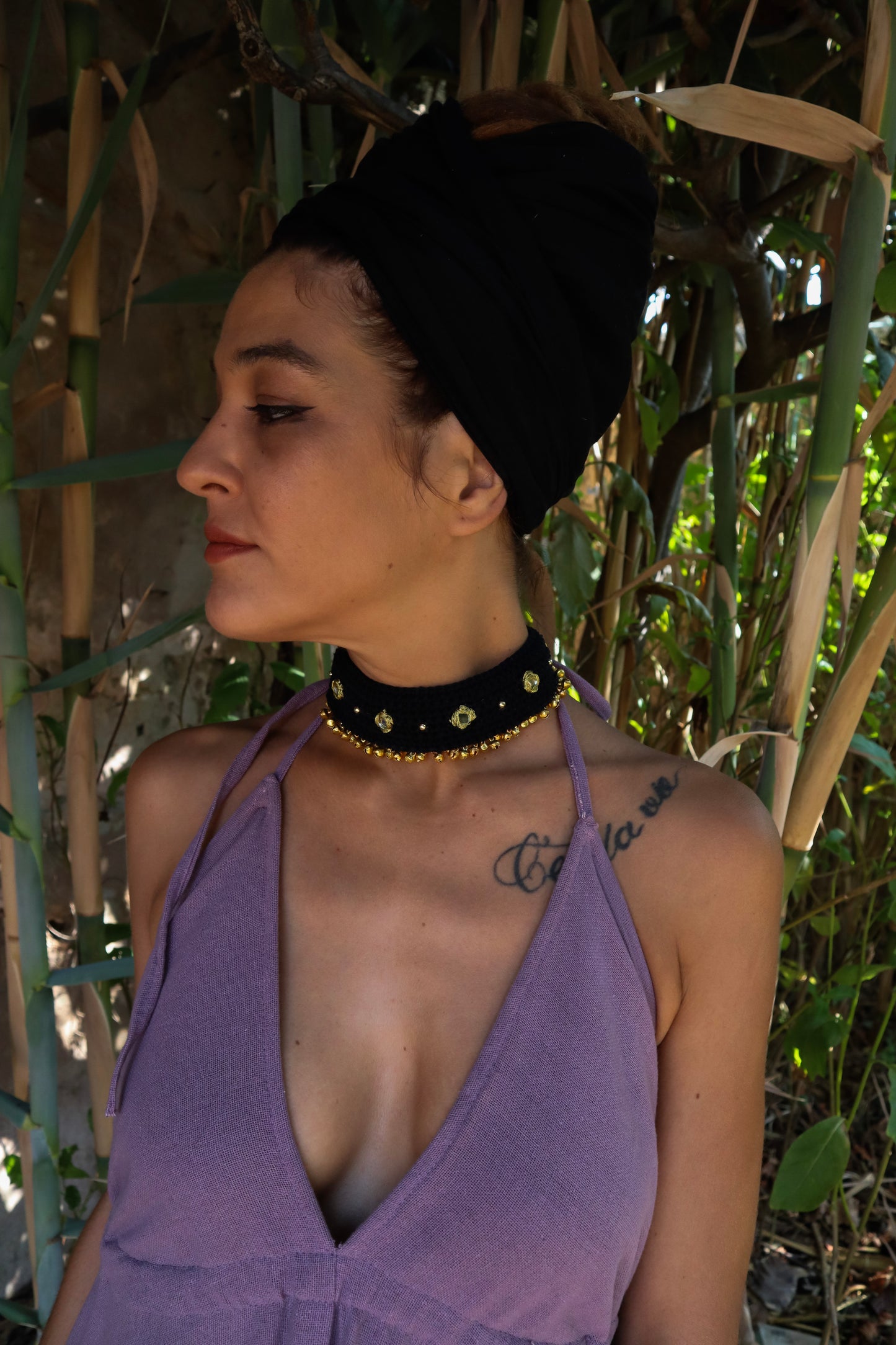 Collar Gargantilla de Ganchillo hecho a mano con amor Das