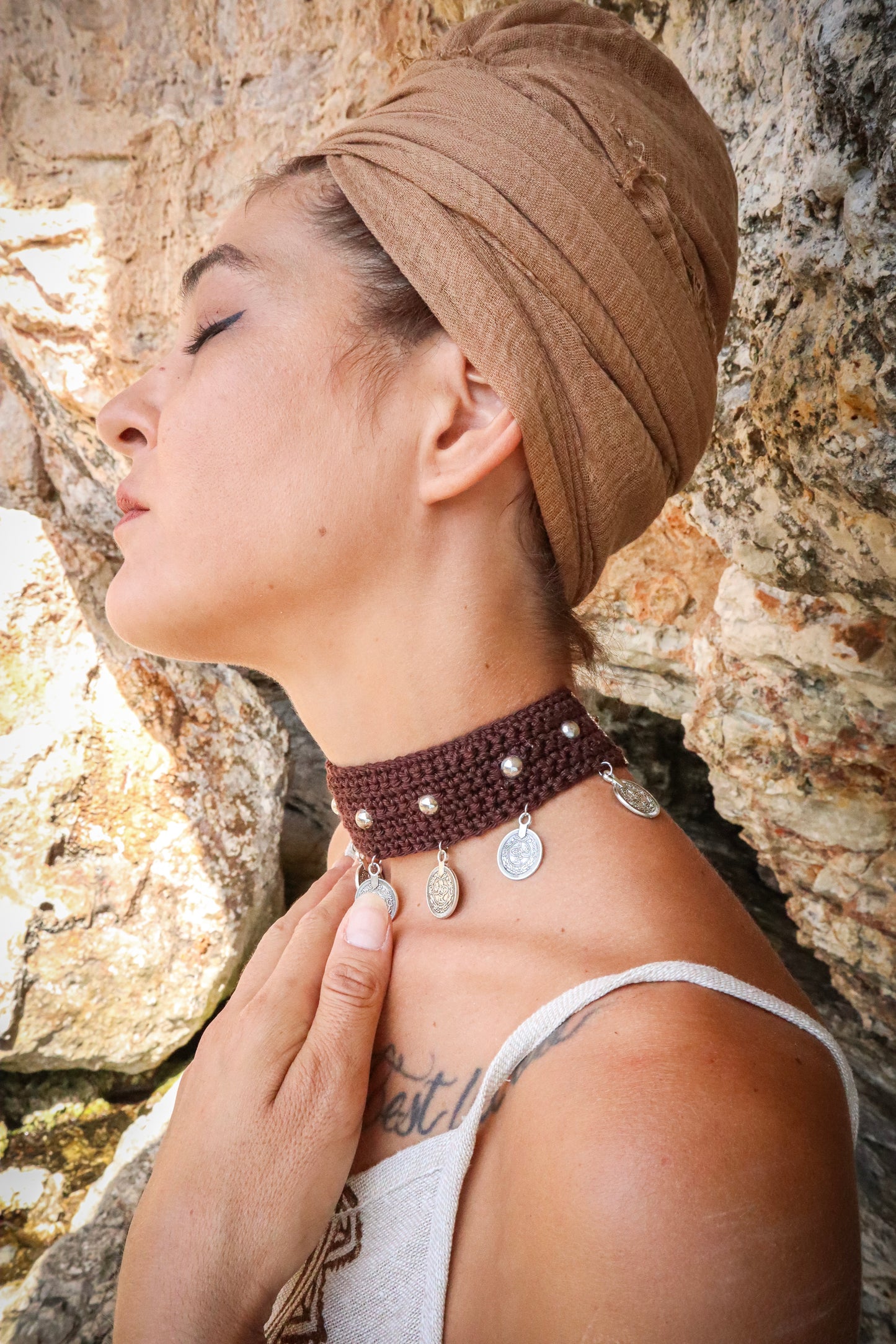 Collar de Ganchillo hecho a mano con amor Baarah