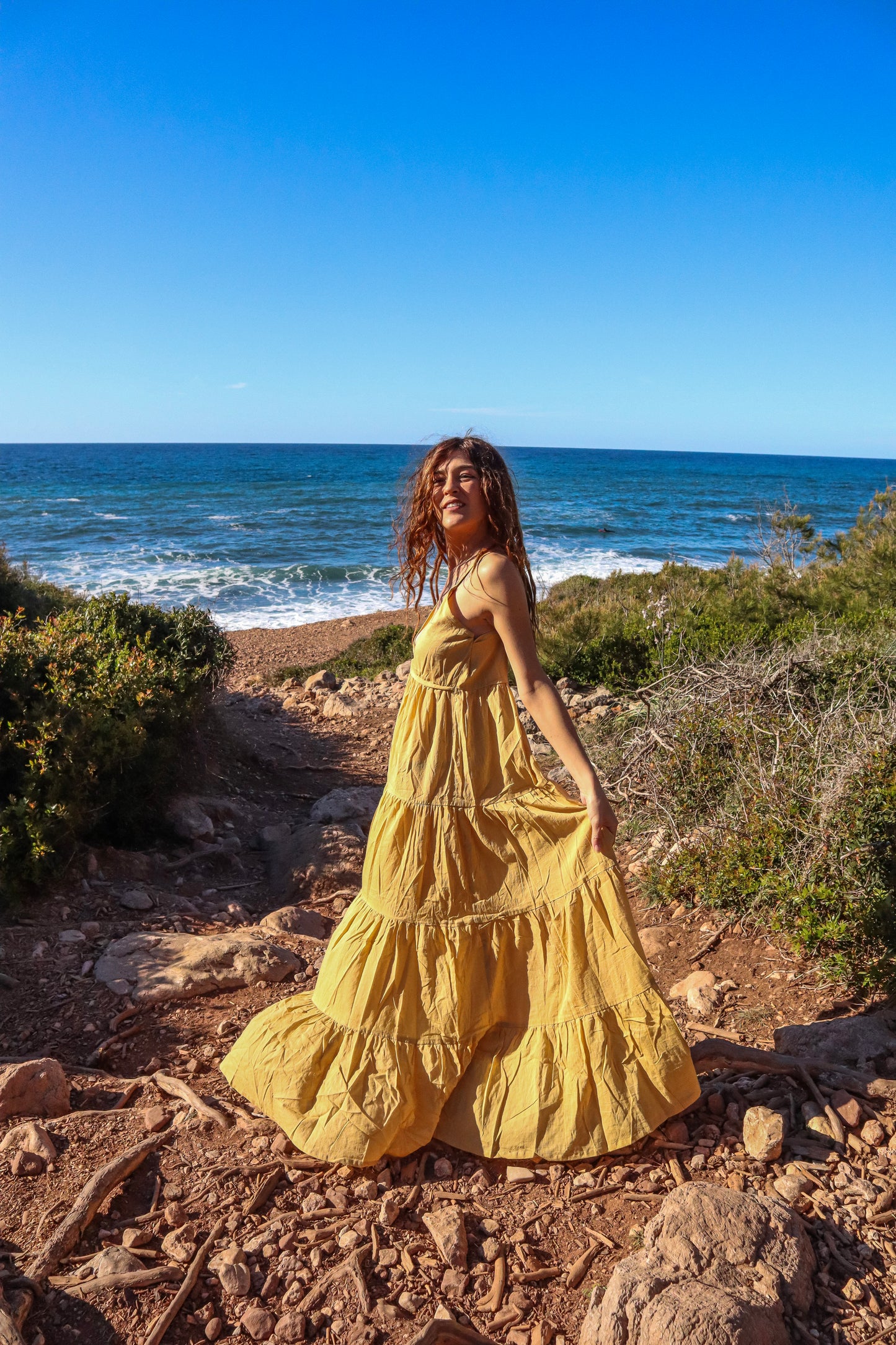 Vestido HARA amarillo