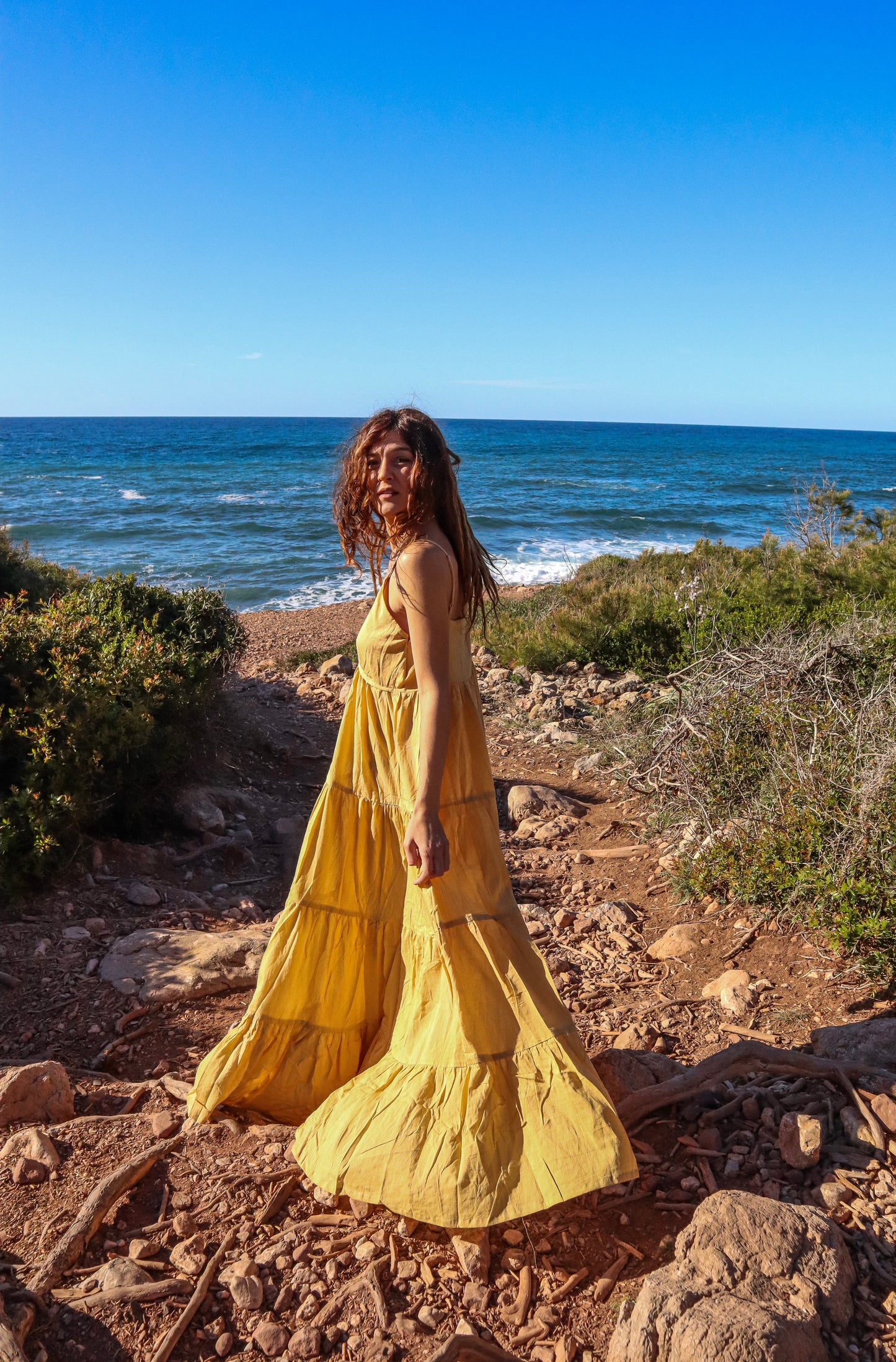 Vestido HARA amarillo