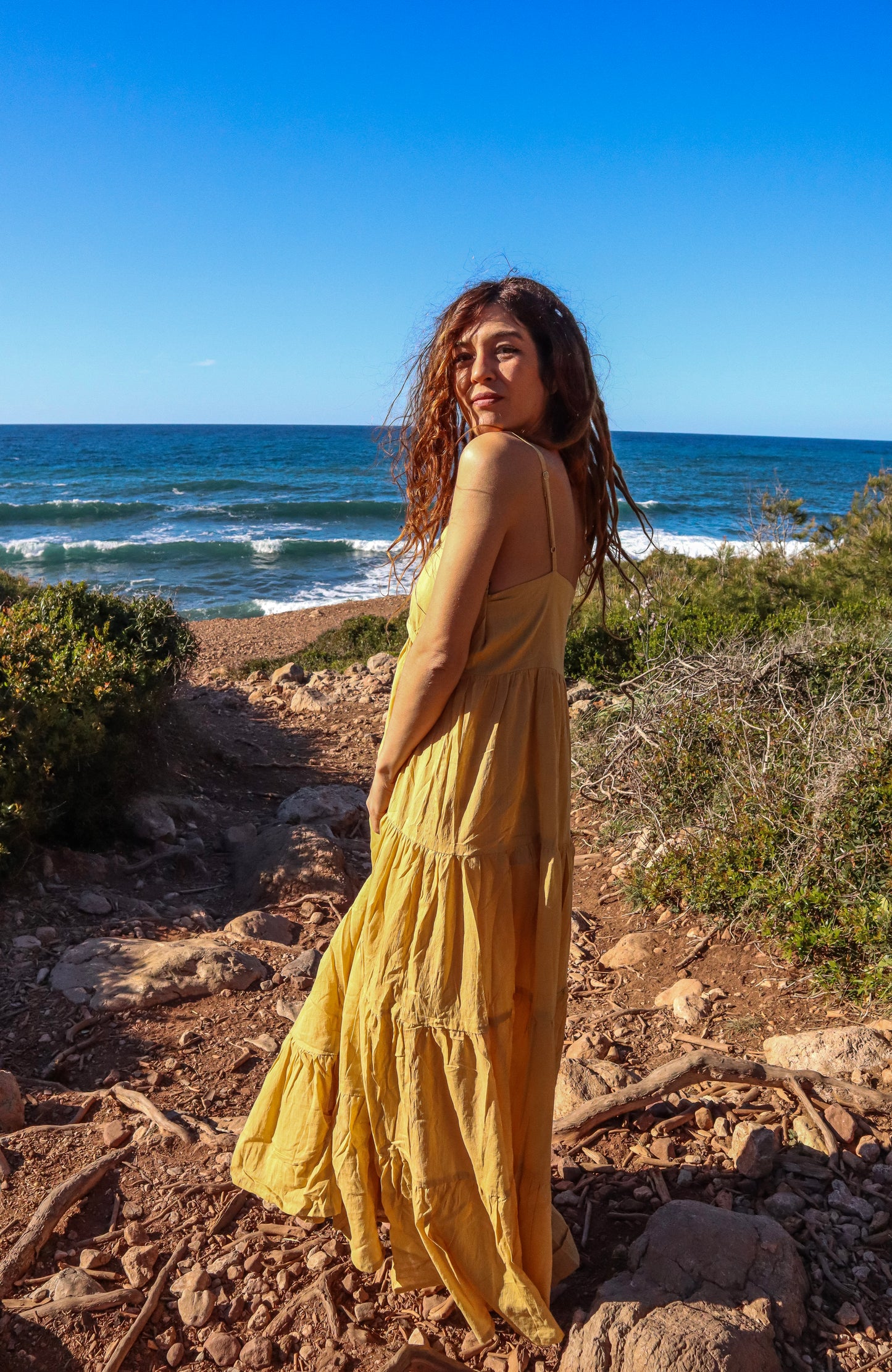 Vestido HARA amarillo
