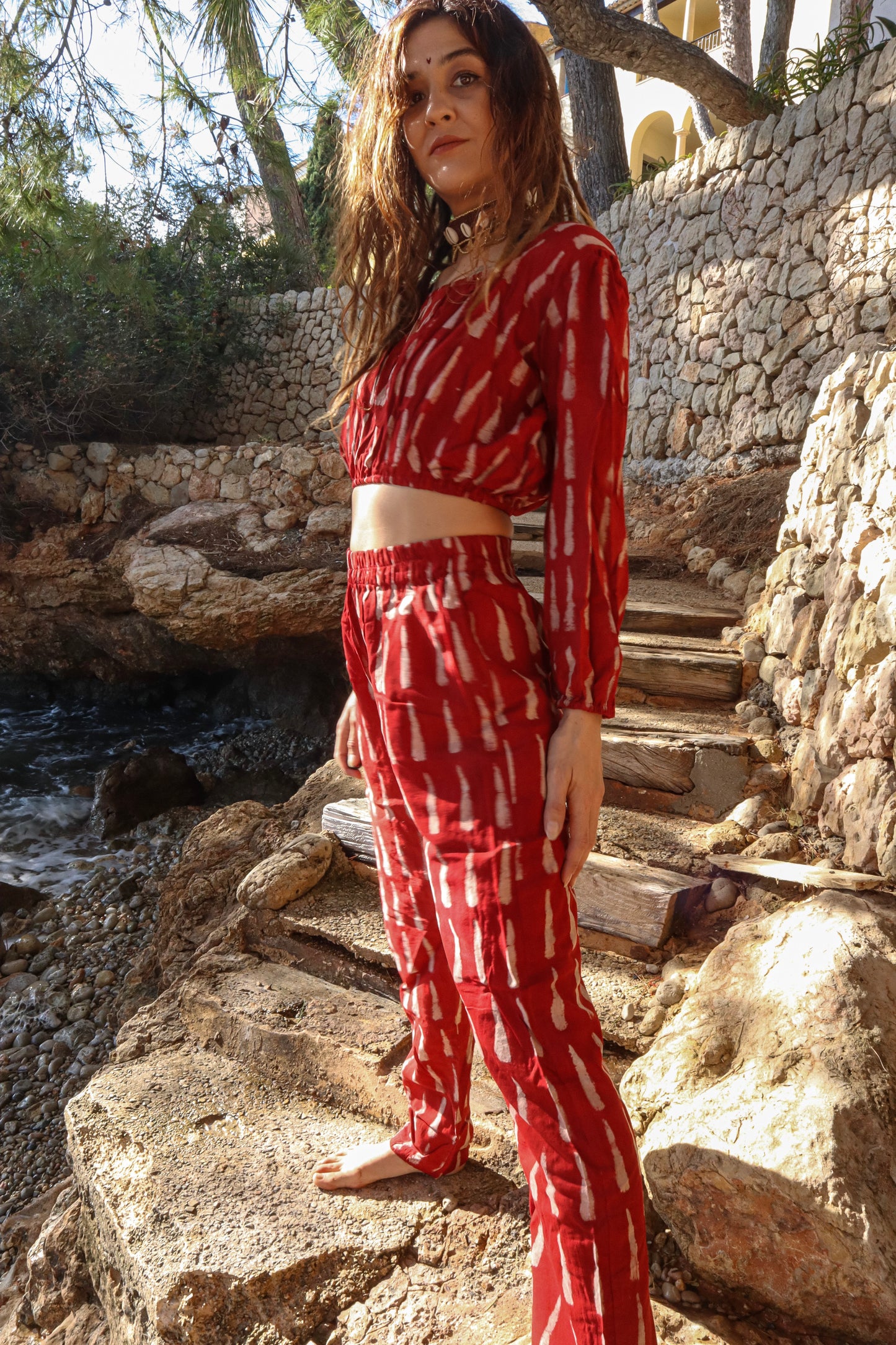 Top Choli con Pantalón Lokesh