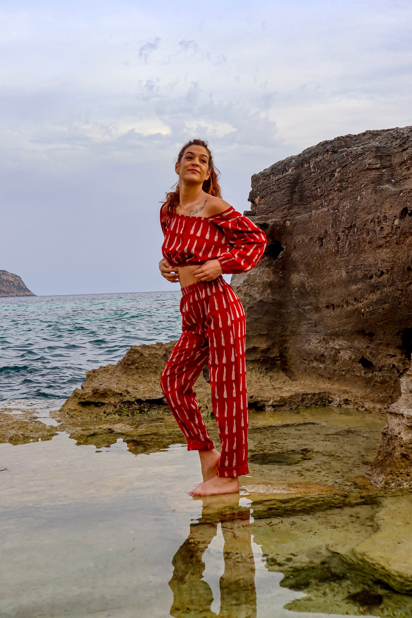 Top Choli con Pantalón Lokesh