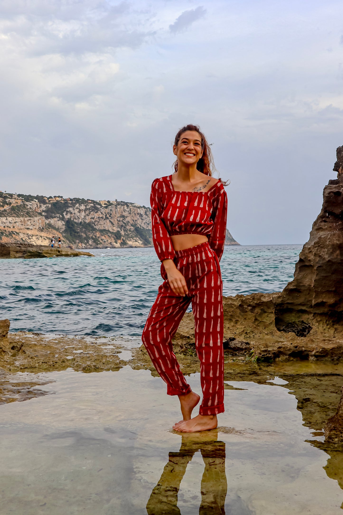 Top Choli con Pantalón Lokesh
