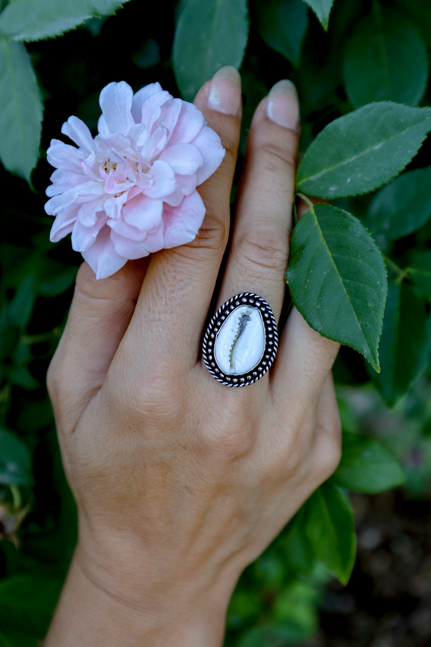 Adjustable Seashell Ring