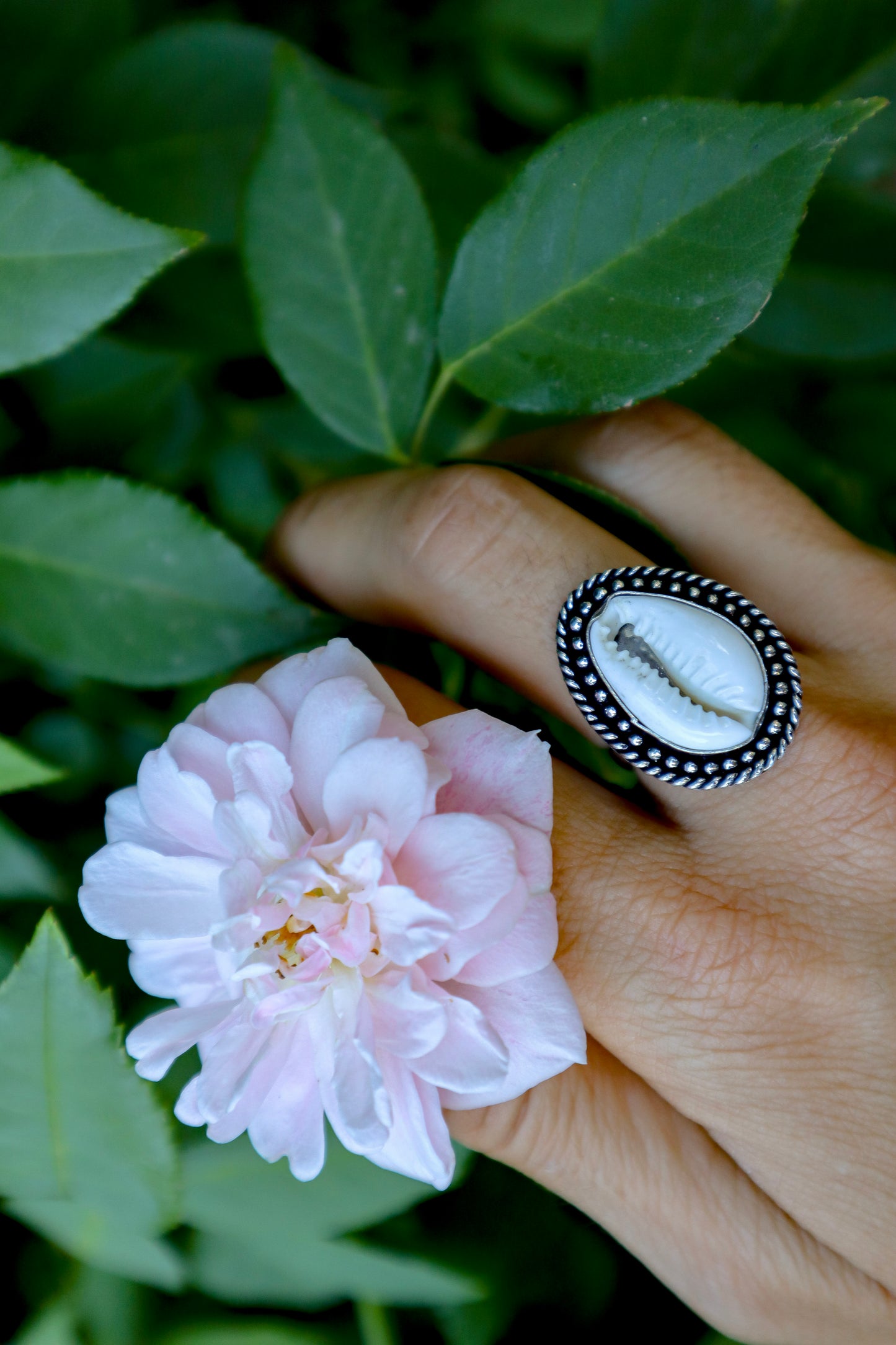 Adjustable Seashell Ring