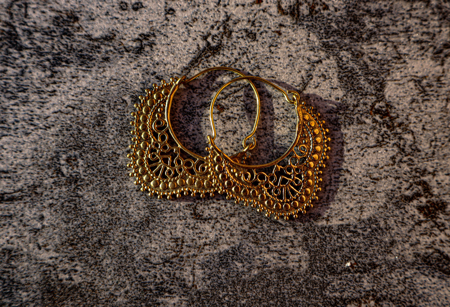 Ubab brass earrings