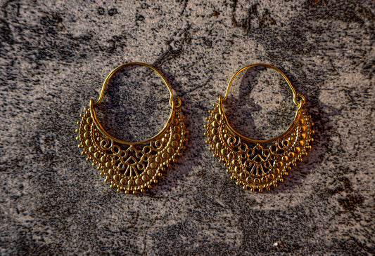 Ubab brass earrings