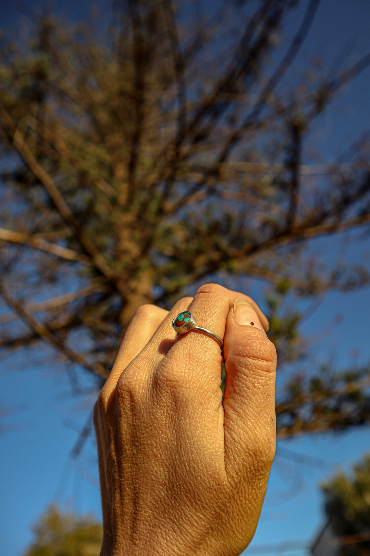 Anillo turquesa de Plata 925