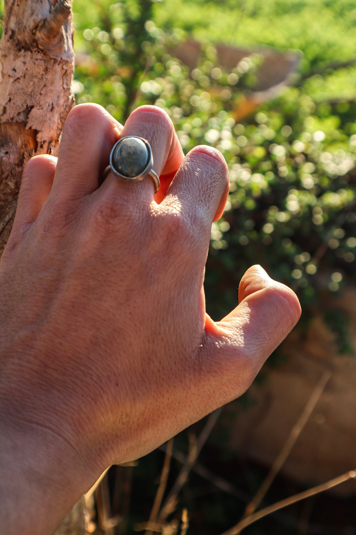 Anillo Labradorita Eunoia Plata 925