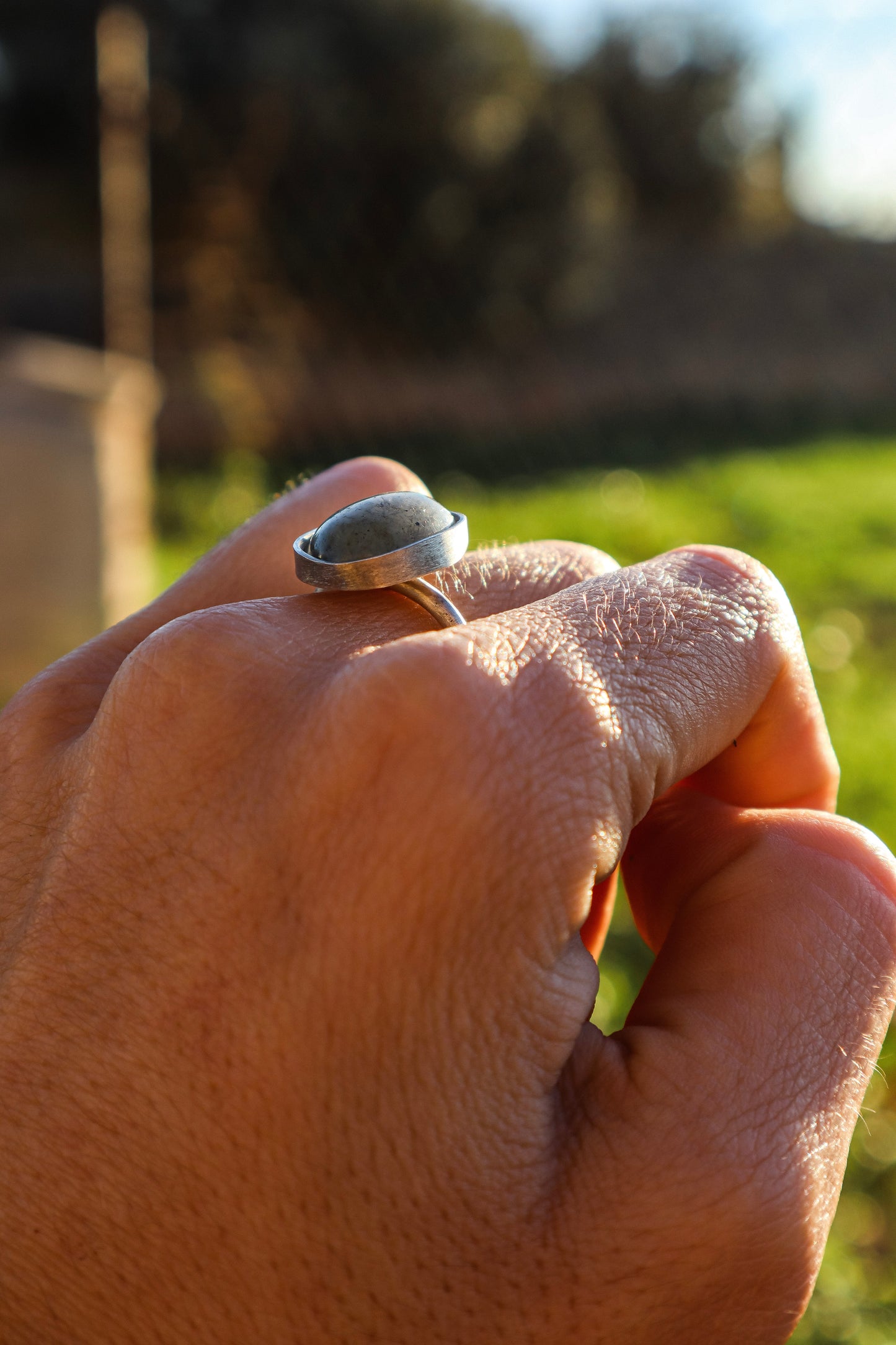 Anillo Labradorita Eunoia Plata 925