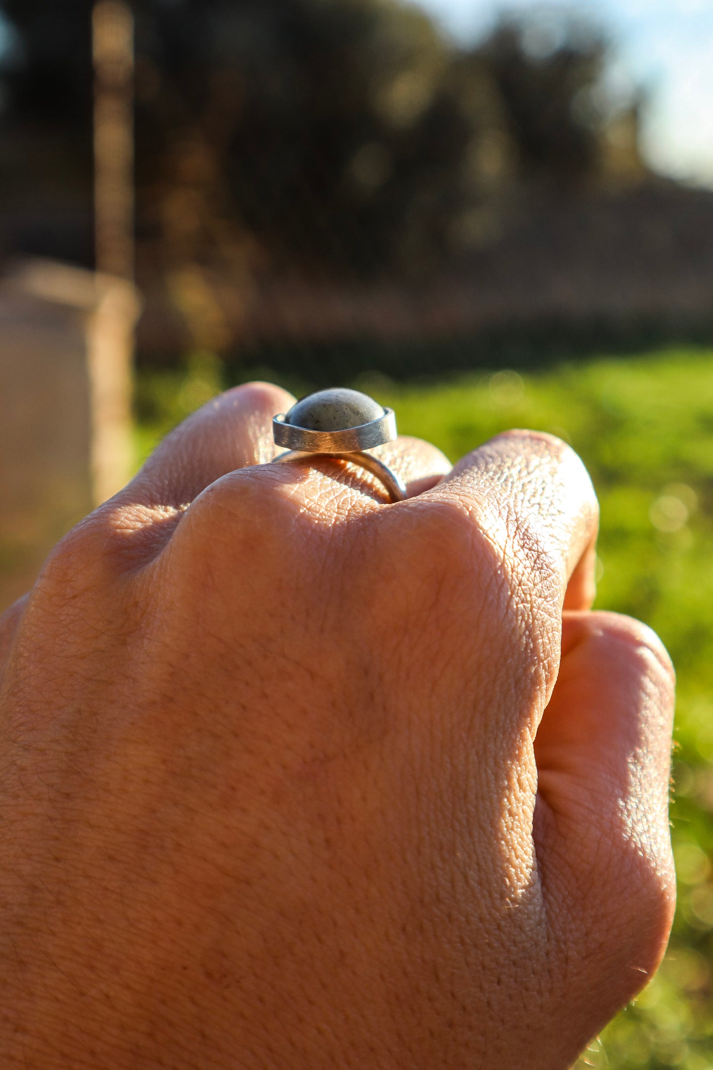 Anillo Labradorita Eunoia Plata 925