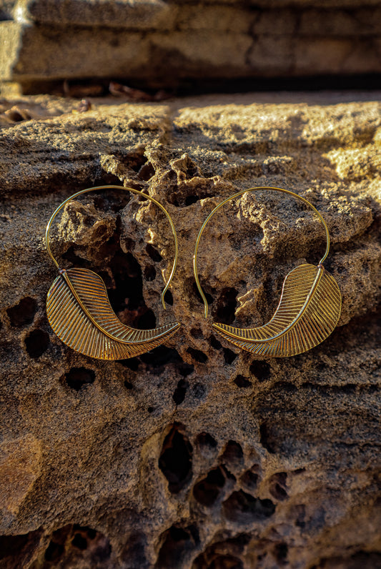 Mojah brass earrings