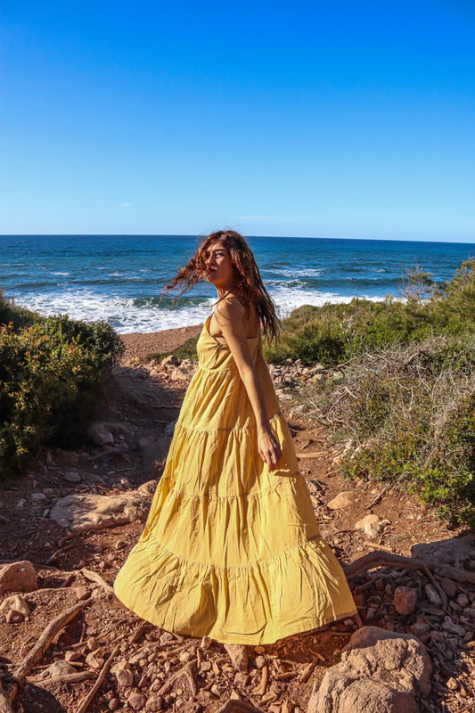 Vestido HARA amarillo