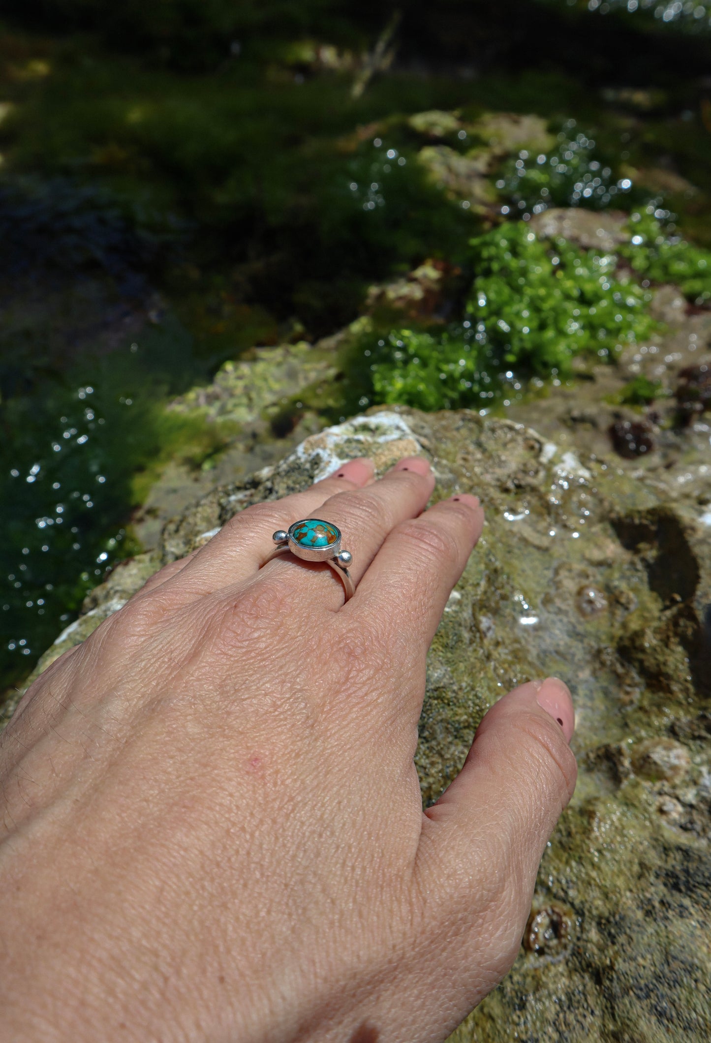 Anillo turquesa de Plata 925