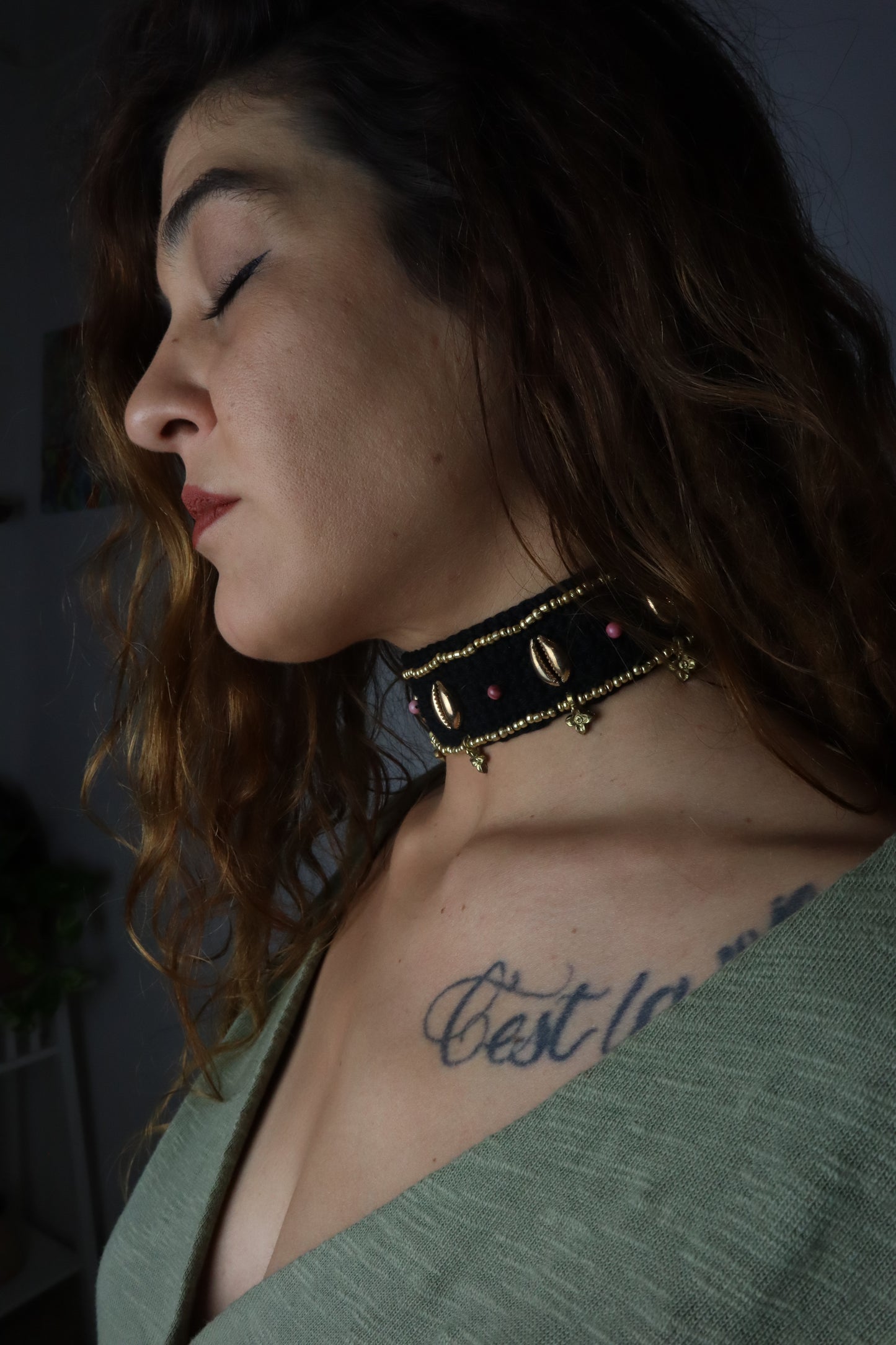 Collar de Ganchillo hecho a mano con amor Paanch