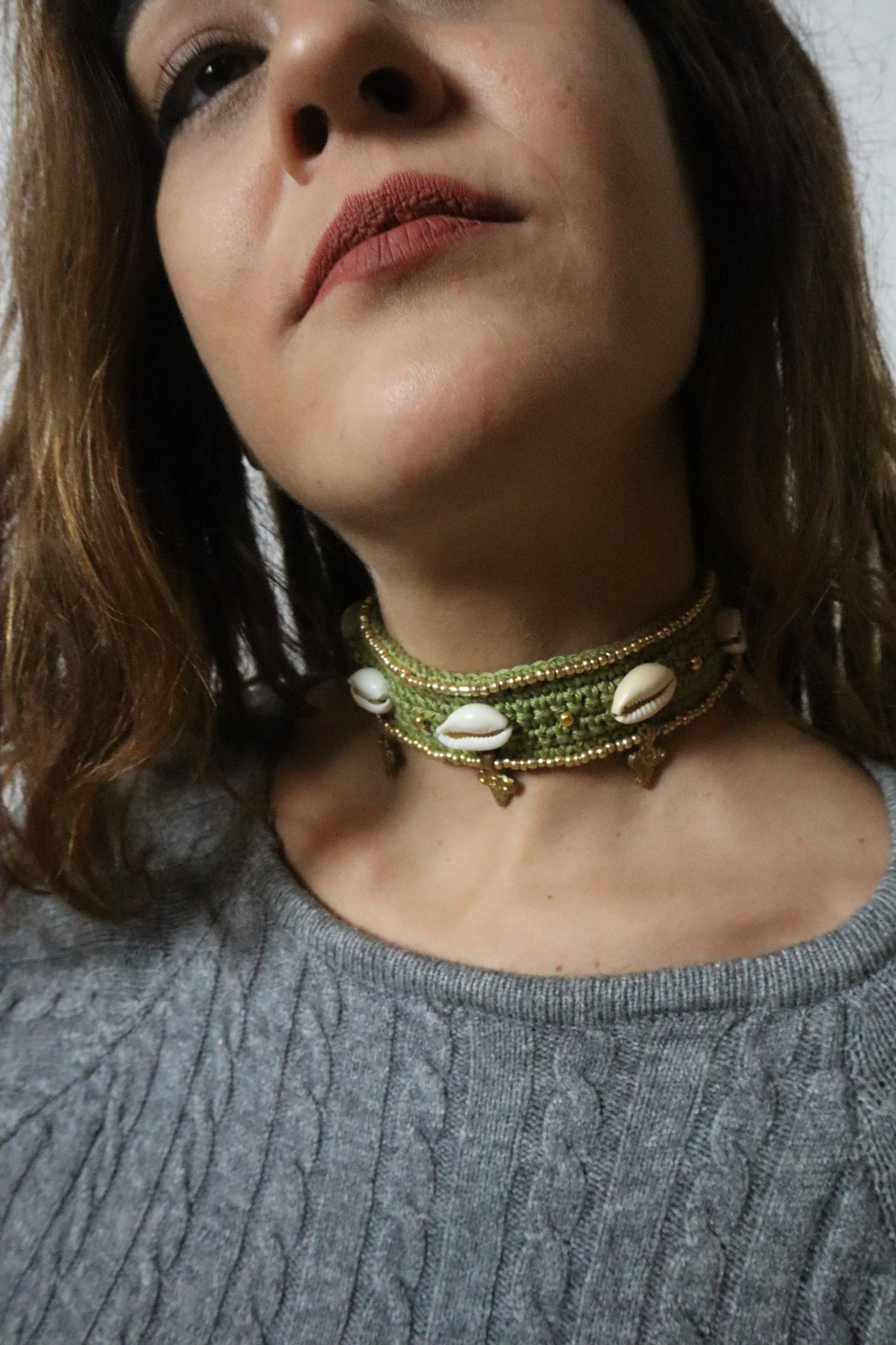 Collar de Ganchillo hecho a mano con amor Paanch