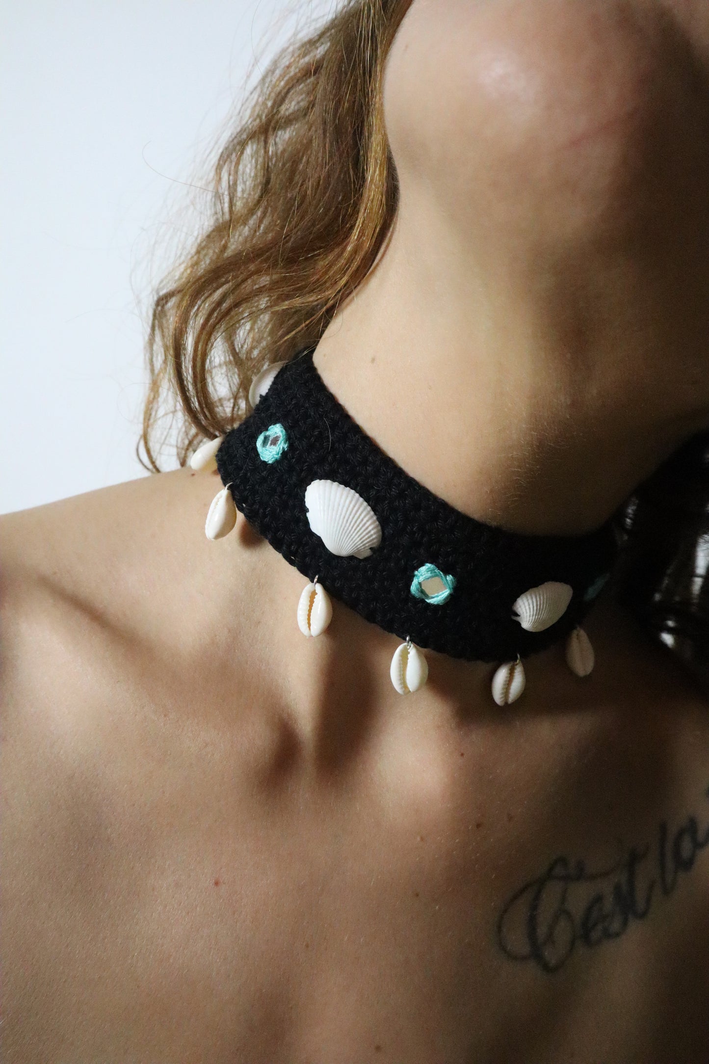 Collar de Ganchillo hecho a mano con amor Saat